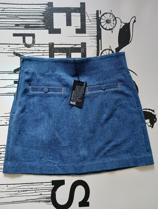 PAIGE Dresses & Skirts - NWT PAIGE Racquel Denim Mini Skirt Size 4